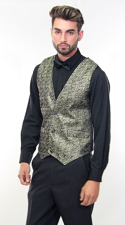 Gold discount vest tux