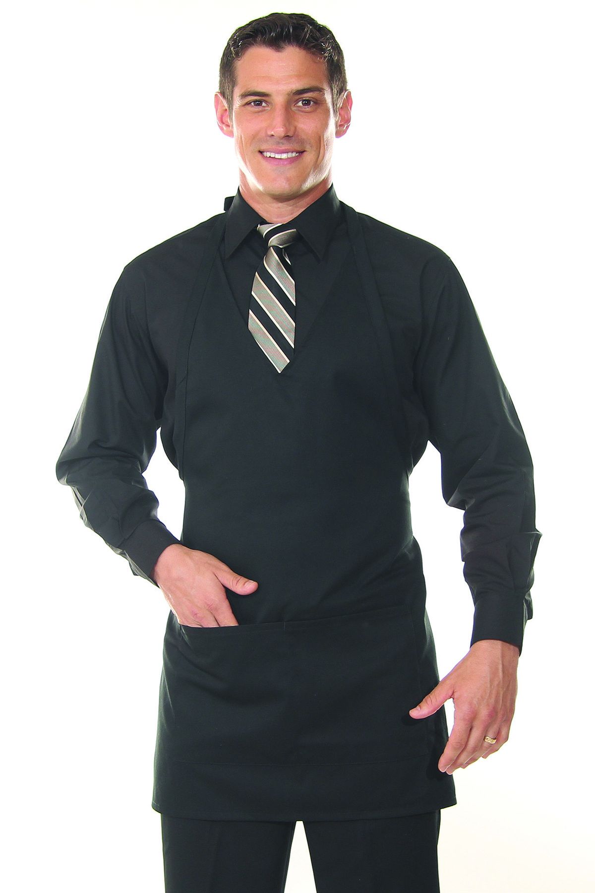 Apron neck dress cheap